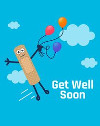 Balloons  online Get Well Soon  Card | Virtual Get Well Soon  Ecard
