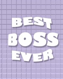 Best Ever virtual Boss Day eCard greeting