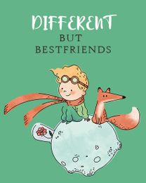 Different But Cute online Friendship Card | Virtual Friendship Ecard