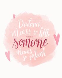 Distance Relationship online Anniversary Card
