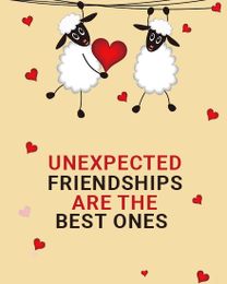 Unexpected online Friendship Card | Virtual Friendship Ecard
