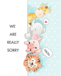 From All Of Us virtual Sorry eCard greeting