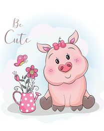 Piggy Love online Anniversary Card | Virtual Anniversary Ecard