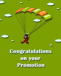 Impressive Congrats online Job Promotion Card | Virtual Job Promotion Ecard