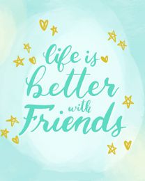 Unique Besties online Friendship Card | Virtual Friendship Ecard