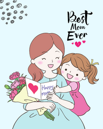 Best Mom Ever online Mother Day Card