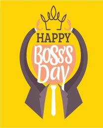 King Crown virtual Boss Day eCard greeting