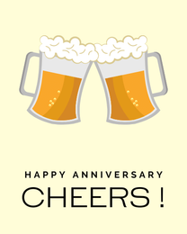 Cheers online Work Anniversary Card | Virtual Work Anniversary Ecard