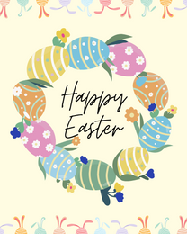 Round Veil online Easter Card | Virtual Easter Ecard