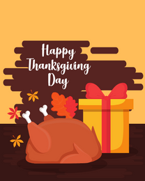 Sweet Gift online Thanks Giving Card