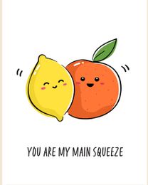 Funny Fruits online Friendship Card