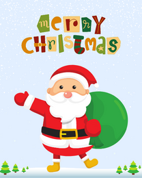 Dear Santa virtual Christmas eCard greeting