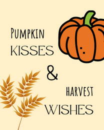 Pumpkin online Thanks Giving Card