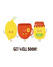 Tea Cup online Get Well Soon  Card | Virtual Get Well Soon  Ecard
