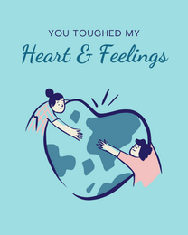 Heart online Love Card