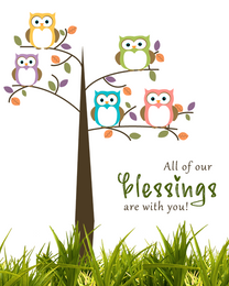 Our Blessings online Get Well Soon Card