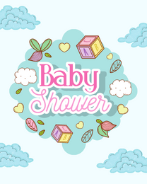 New Happiness online Baby Shower Card | Virtual Baby Shower Ecard