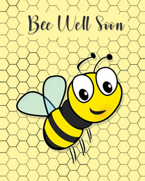 Bee Fine Fast online Get Well Soon  Card | Virtual Get Well Soon  Ecard
