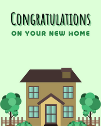 New Home virtual Congratulations eCard greeting