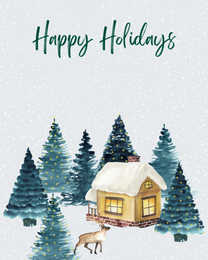 Alone Time online Happy Holiday Card | Virtual Happy Holiday Ecard
