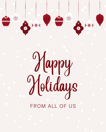 Joyous Festive online Happy Holiday Card | Virtual Happy Holiday Ecard