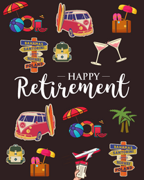 Chill Time online Retirement Card | Virtual Retirement Ecard