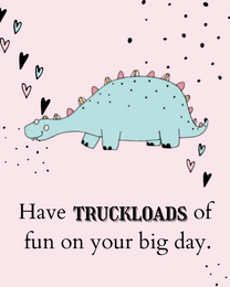 Truckloads online Kids Birthday Card