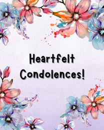 Heartfelt Condolences virtual Sympathy eCard greeting