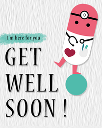 Here For You virtual Get Well Soon  eCard greeting