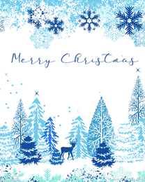 Early Snow virtual Christmas eCard greeting