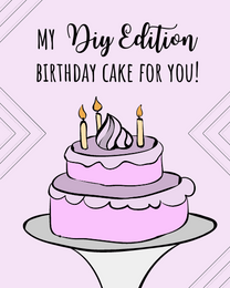 Diy Edition virtual Funny Birthday eCard greeting