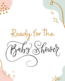 Ready virtual Baby Shower eCard greeting
