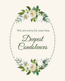 Your Loss virtual Sympathy eCard greeting