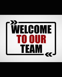 Our Team  online Welcome To The Team Card