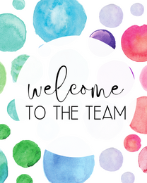 Balloons Card virtual Welcome To The Team eCard greeting