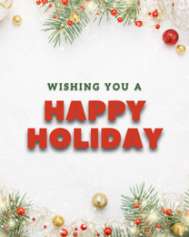 Free Time virtual Happy Holiday eCard greeting