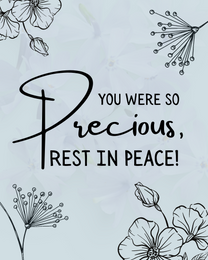 Rest In Peace online Sympathy Card | Virtual Sympathy Ecard
