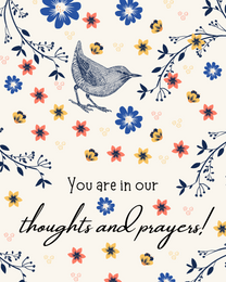 Thoughts And Prayers virtual Sympathy eCard greeting