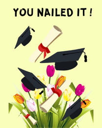 Nailed It online Graduation Card