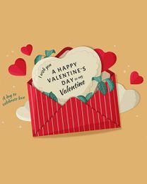Red Envelope virtual Valentine eCard greeting
