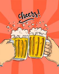 Lets Celebrate online Cheers Card | Virtual Cheers Ecard