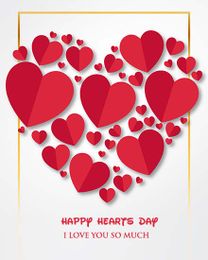 Hearts Day online Valentine Card