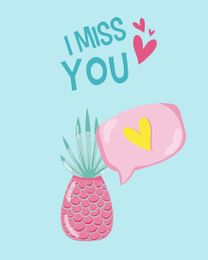 Our Memory Lane online Miss You Card