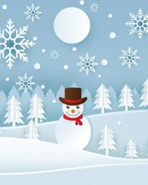 Snow Flake  virtual Holidays eCard greeting