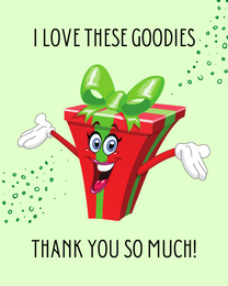 Love Goodies virtual Thank You eCard greeting