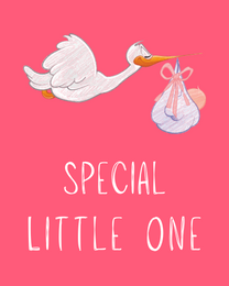 Special Little One virtual Baby Shower eCard greeting