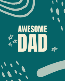 Awesome Supporter virtual Father Day eCard greeting