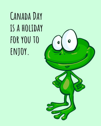 Enjoy virtual Canada Day eCard greeting