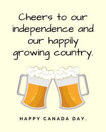 Growing Country online Canada Day Card
