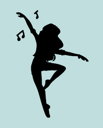 Dance Lover virtual Any Occasion eCard greeting